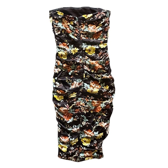 Veronica Beard Kupa Dress Midi Floral Strapless Size 8 - Picture 14 of 14